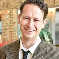 Dr Kyle Thomson looking at the camera